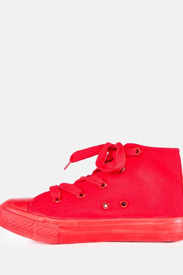 Rode kinder sneakers boven de enkel Laly