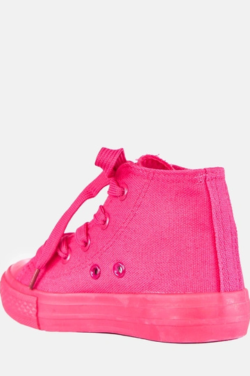 Roze kinder sneakers boven de enkel Jutta