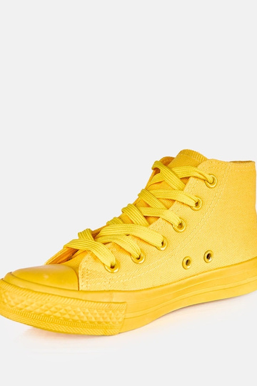 Geel kinder sneakers boven...