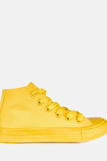 Geel kinder sneakers boven de enkel Jutta 2