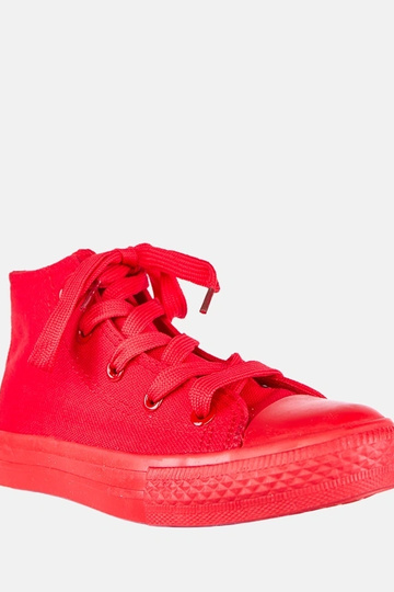 Rode kinder sneakers boven de enkel Jutta
