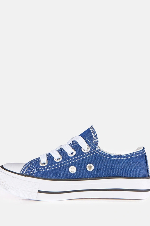 Blauwe lage kinder sneakers Lauta