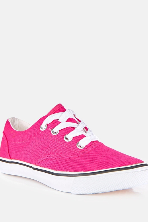 Roze kinder sneakers met veters Bollis