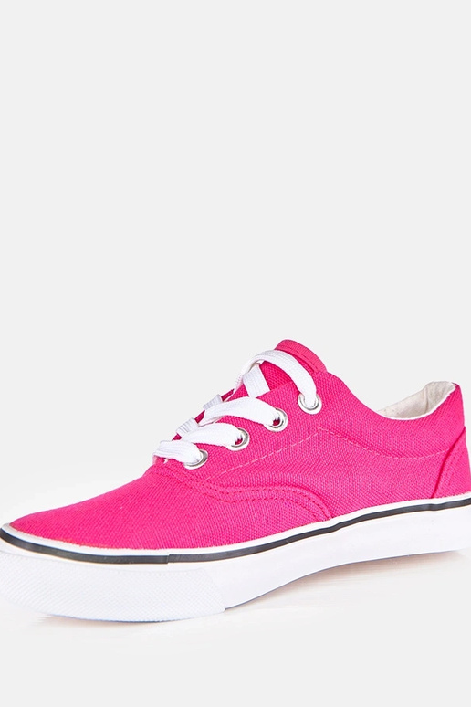 Roze kinder sneakers met veters Bollis