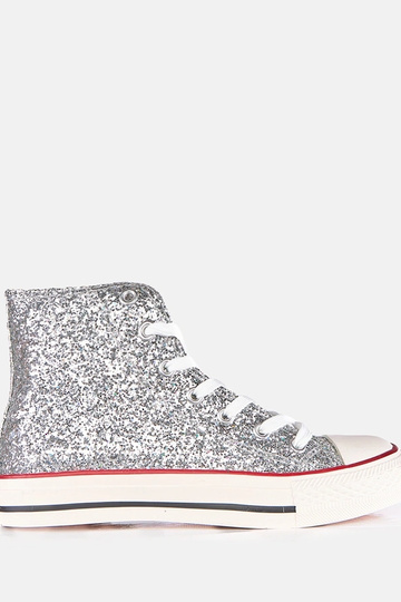 Zilveren dames glanzende... 2