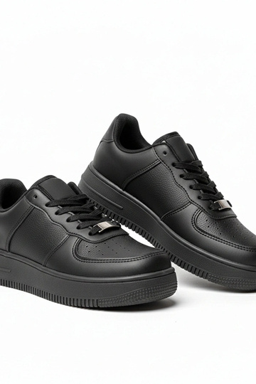 Zwarte sportschoenen met plateau Brigitte