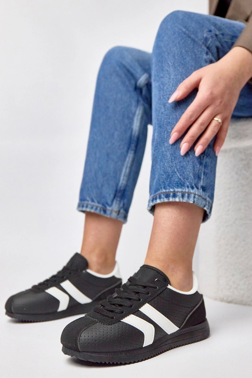 Zwarte sportieve sportschoenen Camille