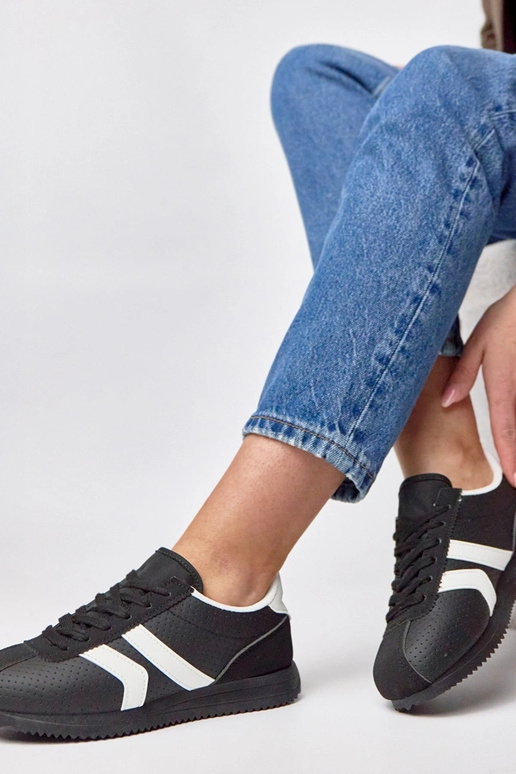 Zwarte sportieve sportschoenen Camille