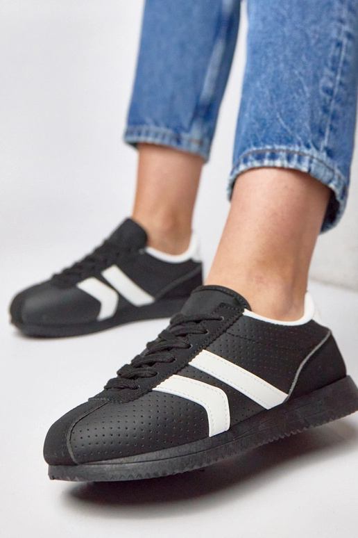 Zwarte sportieve sportschoenen Camille