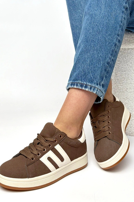 Bruine casual sportschoenen Delphine