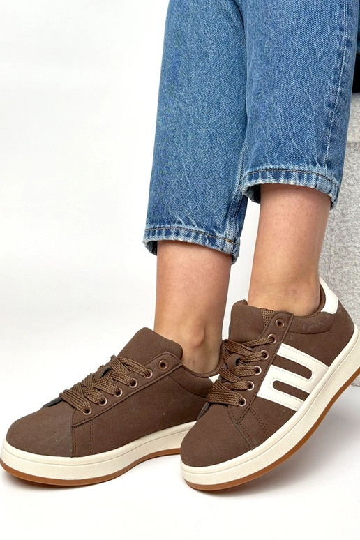 Bruine casual sportschoenen Delphine