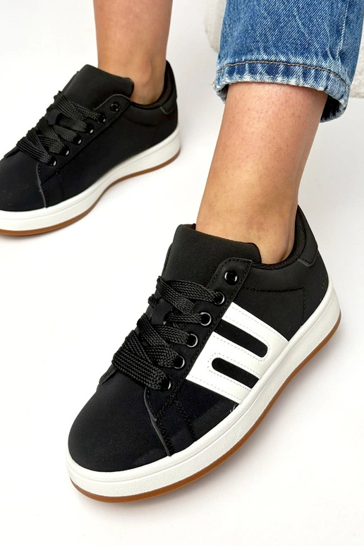 Zwarte casual sportschoenen Delphine