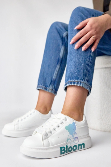 Witte sportschoenen met...