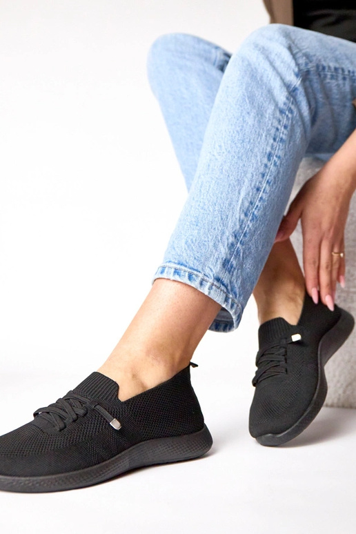 Zwarte dames sportschoenen Léa