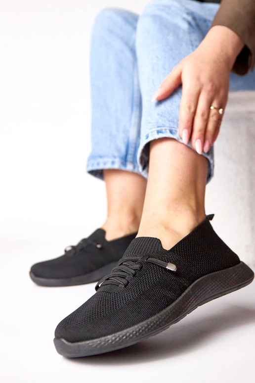 Zwarte dames sportschoenen Léa