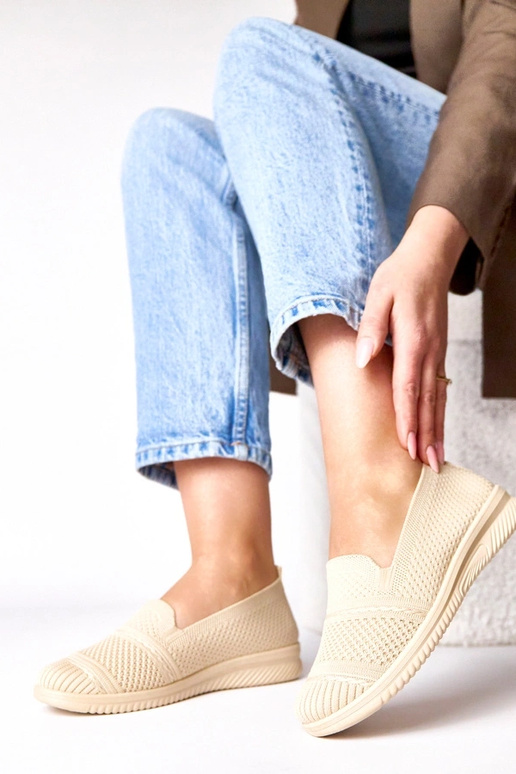 Zandkleurige instap stoffen...