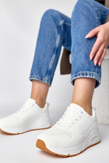 Witte sportschoenen met dikke zool Sylvie