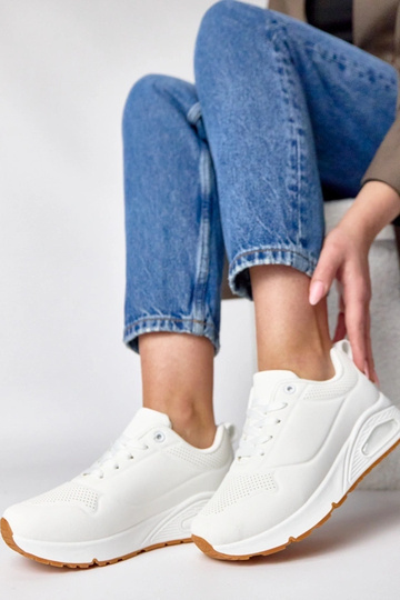 Witte sportschoenen met dikke zool Sylvie 2