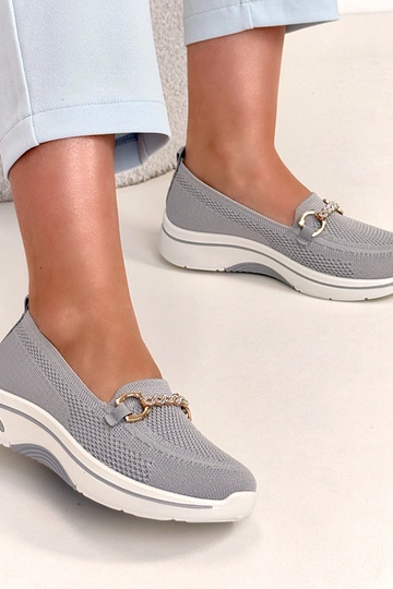 Grijze instap sneakers van... 2