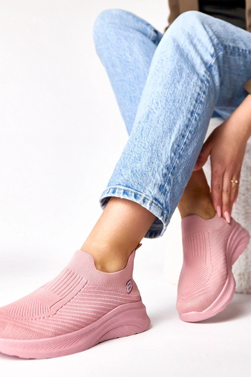 Roze textiele instap sneakers Gaia 2