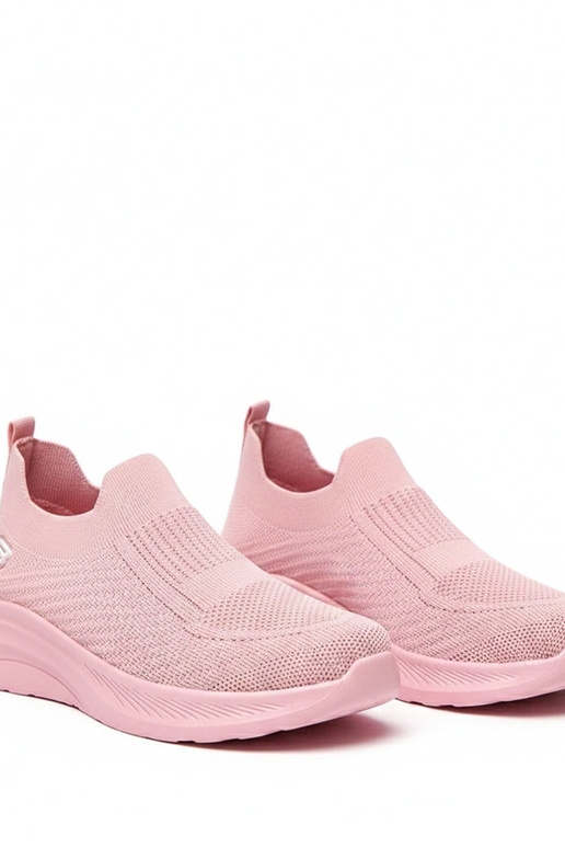 Roze textiele instap sneakers Gaia