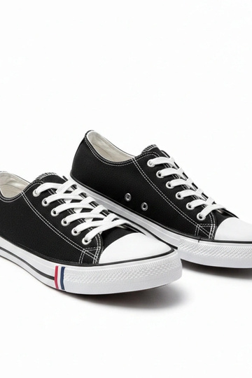 Zwarte heren klassieke sneakers Victor 2