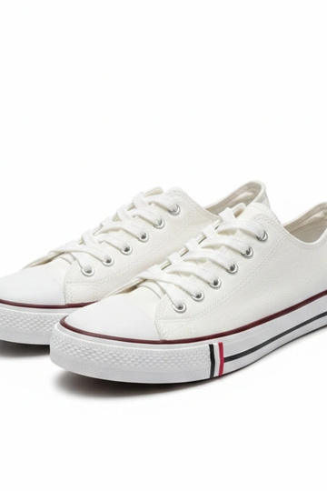 Witte heren klassieke sneakers Victor 2