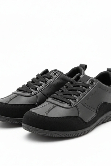 Zwarte heren sneakers Leon 2