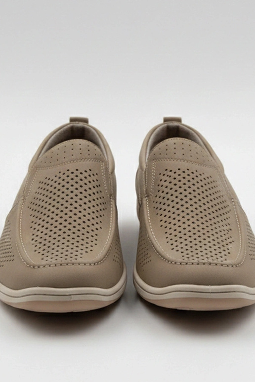 Bruine geperforeerde heren loafers Finn