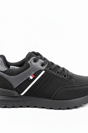 Zwarte heren casual sneakers Ethan