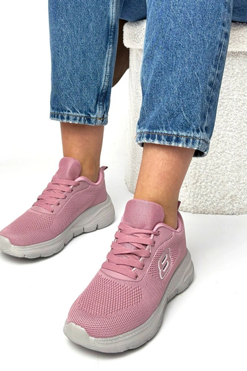 Roze sportieve schoenen met zachte inleg Lucia