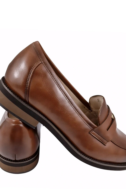 Rode leren loafers met decoratie Cambell