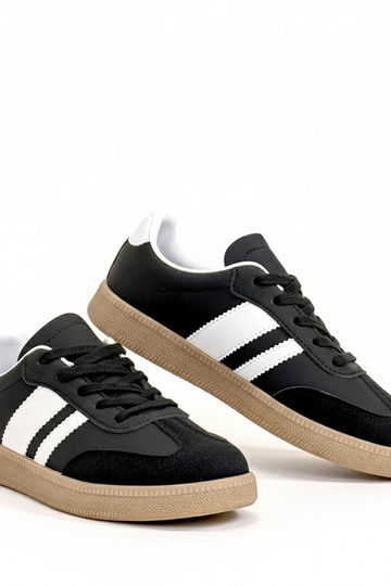 Zwarte casual sneakers met platform Thérèse