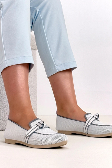 Witte stoffen ballerina's...