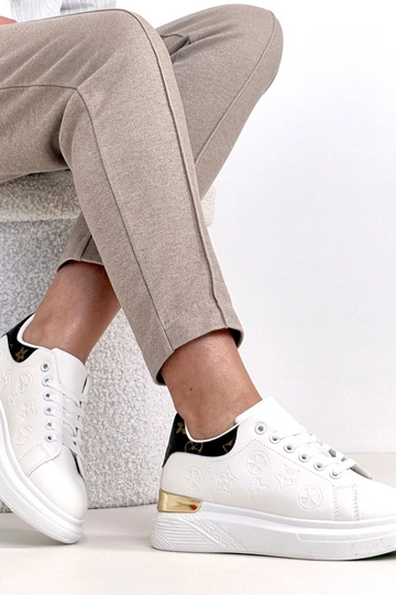 Witte sneakers met veters Peyton 2