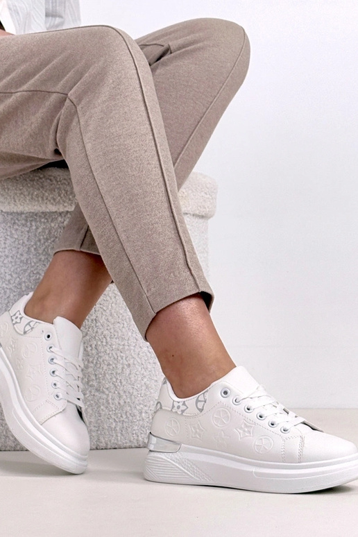 Witte sneakers met veters Peyton
