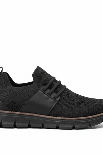 Zwarte herensneakers zonder veters Ethan