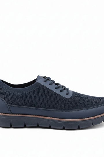 Donkerblauwe herensneakers Mateo