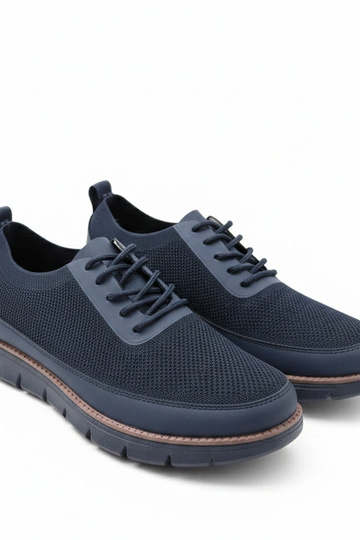Donkerblauwe herensneakers Mateo 2