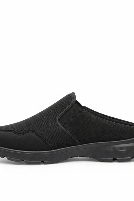 Zwarte heren instapsneakers zonder...