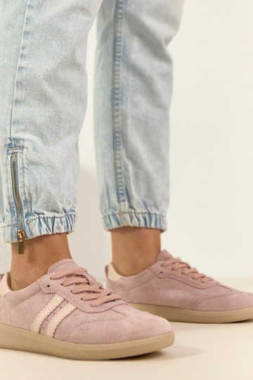 Roze leren sneakers Filippo 2