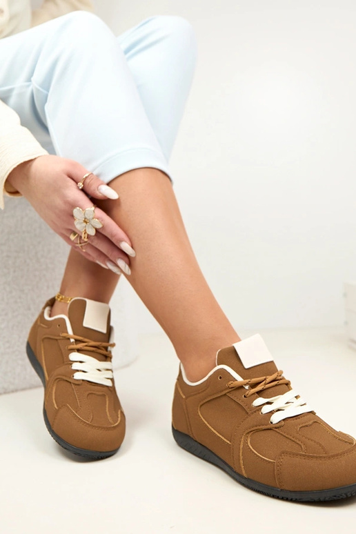 Bruine dames basketbalsneakers Amaryllis