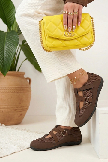 Rode sportieve ballerina's...