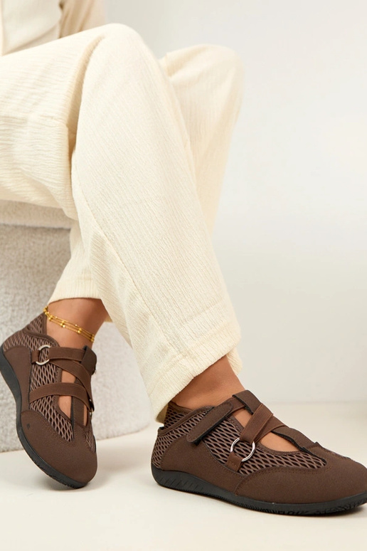 Rode sportieve ballerina's Vesper