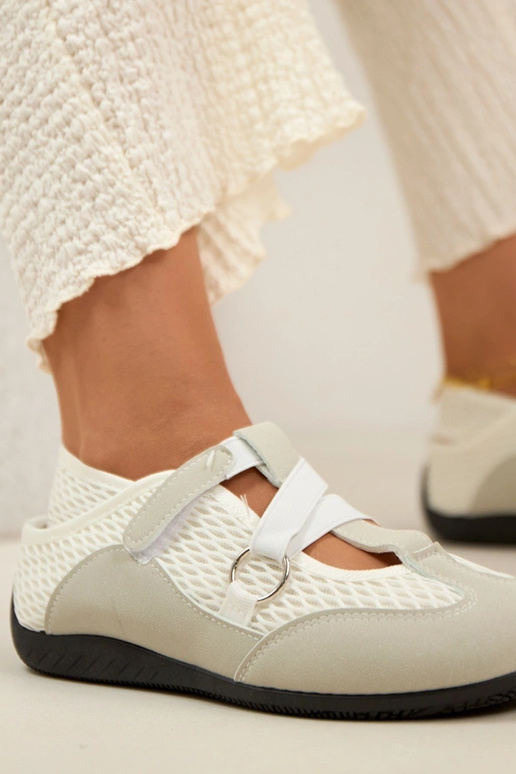 Grijze sportieve ballerina's Vesper