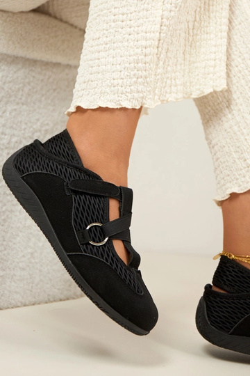 Zwarte sportieve ballerina's Vesper 2