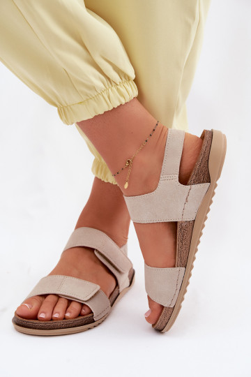 Vrouwen sandalen Inblu AA000070 in sandkleur 2