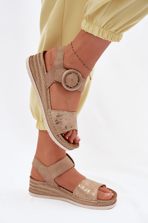 Dames sandalen Inblu RV000013 bruine kleur