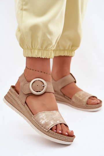 Vrouwen sandalen Inblu RV000013 in bruin 2