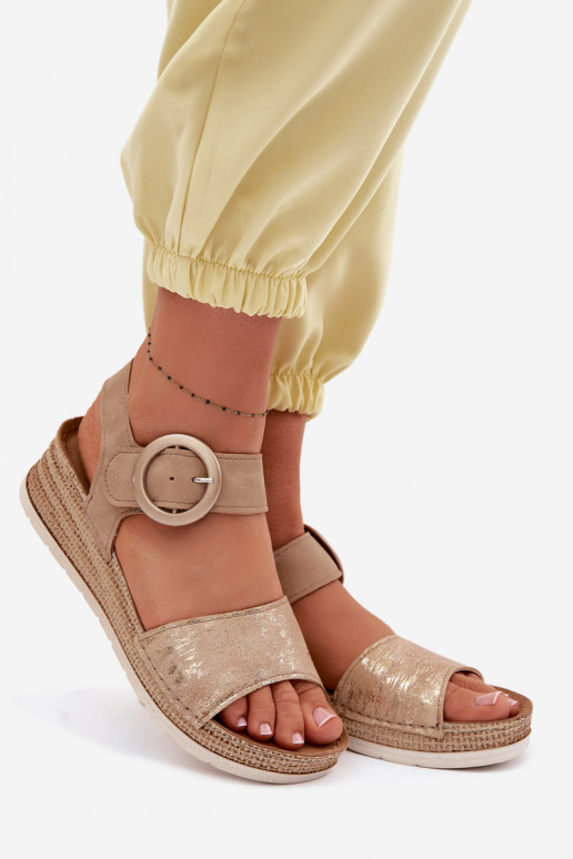 Dames sandalen Inblu RV000013 bruine kleur